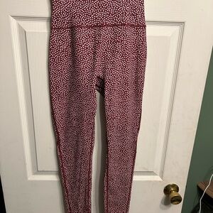 Buff bunny collection maroon and white Leggings